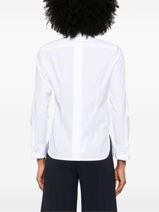 Max Mara MAX MARA Women Shirts 11111011600 001 White Size S / US 4 / IT 40 - 4 Thumbnail