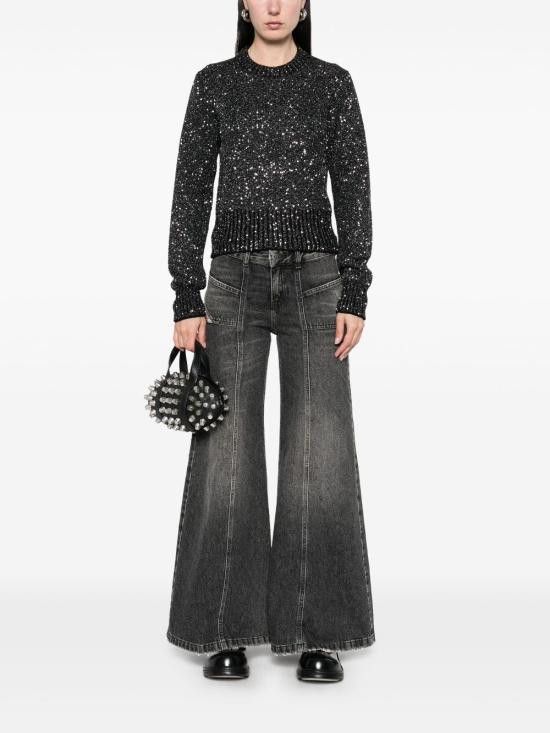 Golden Goose GOLDEN GOOSE Women Sweater GWP01165 P00182390100 Black Size M / US 6-8 / IT 42-44 - 2 Thumbnail