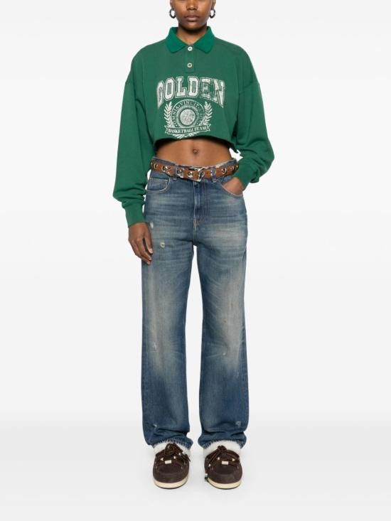 Golden Goose GOLDEN GOOSE Women Hoodies GWP02200 P00188835913 Green Size M / US 6-8 / IT 42-44 - 4 Thumbnail