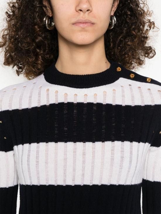 Max Mara MAX MARA Women Sweater 11361111600 019 White Size S / US 4 / IT 40 - 5 Thumbnail