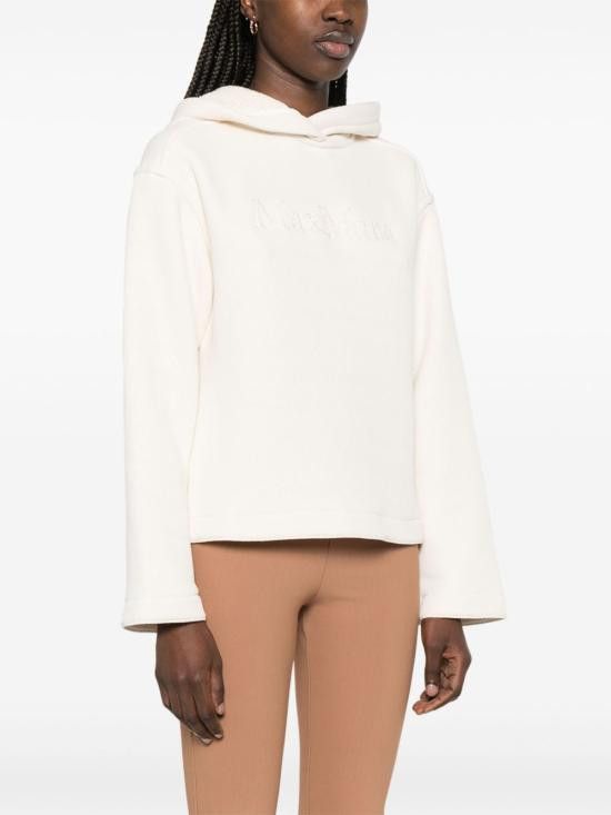 Max Mara MAX MARA Women Hoodies 11921018600 001 White Size L / US 10 / IT 46 - 2 Thumbnail