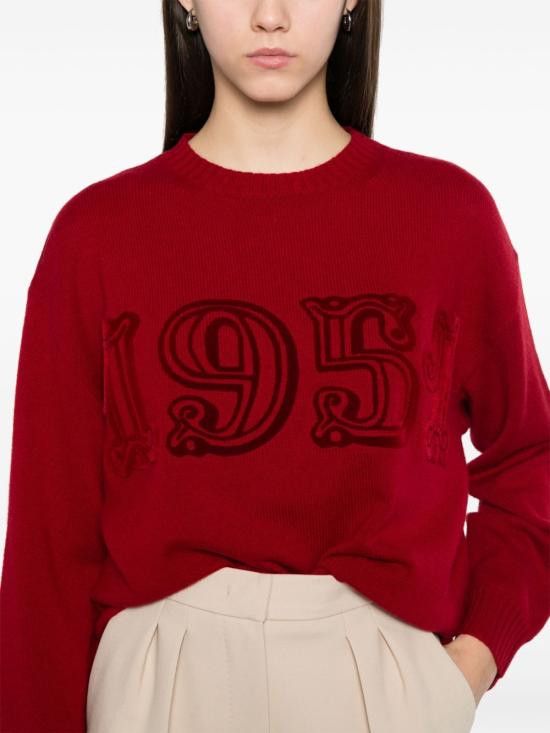 Max Mara MAX MARA Women Sweater 11361191600 038 Red Size M / US 6-8 / IT 42-44 - 2 Thumbnail