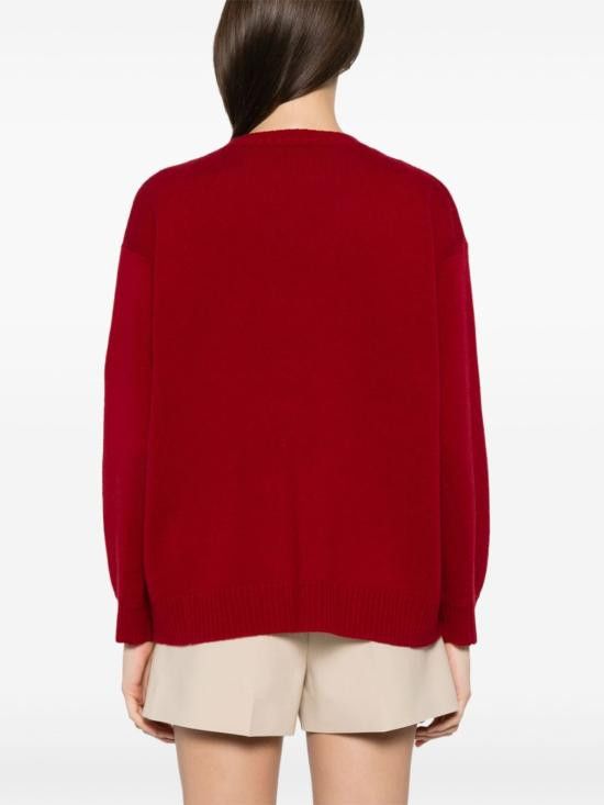 Max Mara MAX MARA Women Sweater 11361191600 038 Red Size M / US 6-8 / IT 42-44 - 3 Thumbnail
