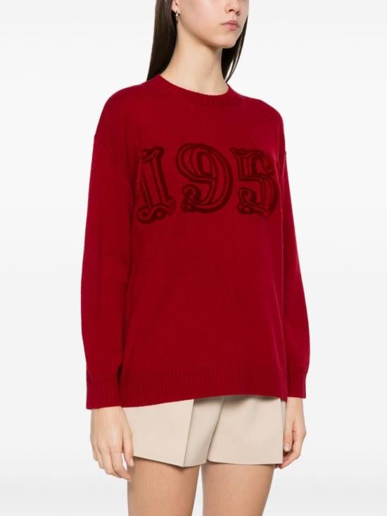 Max Mara MAX MARA Women Sweater 11361191600 038 Red Size M / US 6-8 / IT 42-44 - 5 Thumbnail