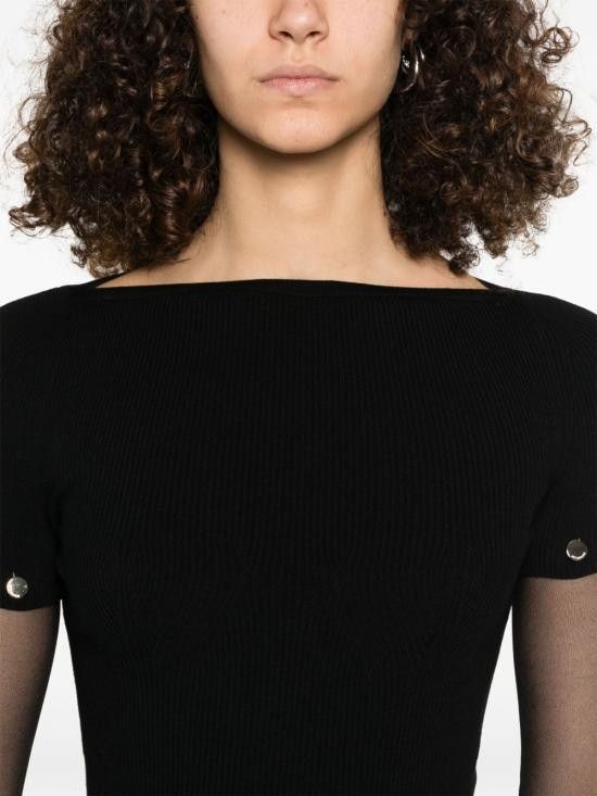 Sportmax SPORTMAX Women Sweater 12361111600 004 Black Size L / US 10 / IT 46 - 5 Thumbnail