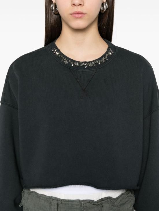 Golden Goose GOLDEN GOOSE Women Hoodies GWP02203 P00189690456 Black Size L / US 10 / IT 46 - 5 Thumbnail