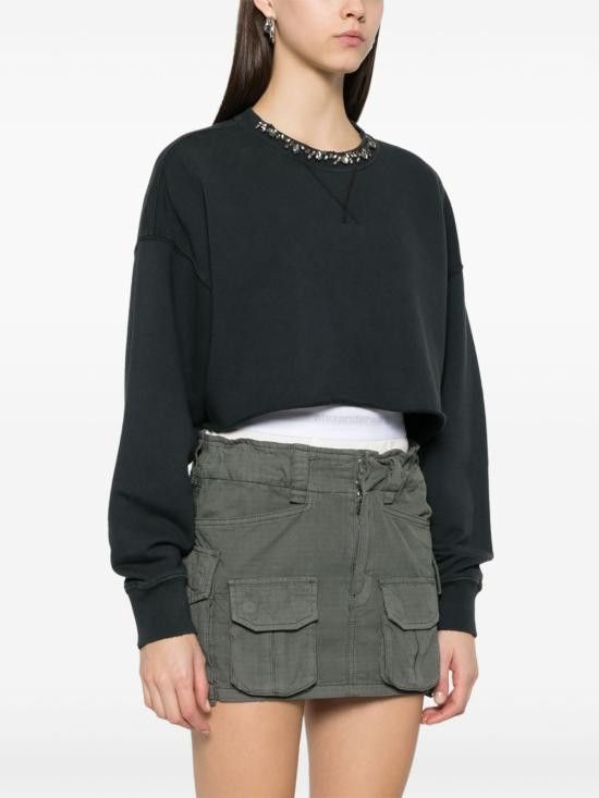 Golden Goose GOLDEN GOOSE Women Hoodies GWP02203 P00189690456 Black Size M / US 6-8 / IT 42-44 - 3 Thumbnail