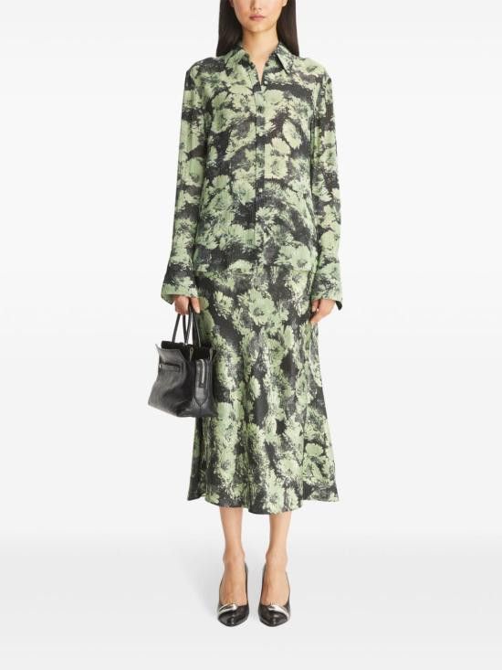 Tory Burch TORY BURCH Women Shirts 163648 300 Green Size S / US 4 / IT 40 - 4 Thumbnail
