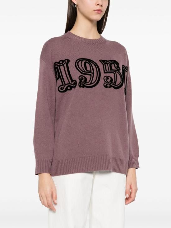 Max Mara MAX MARA Women Sweater 11361191600 036 Purple Size M / US 6-8 / IT 42-44 - 4 Thumbnail