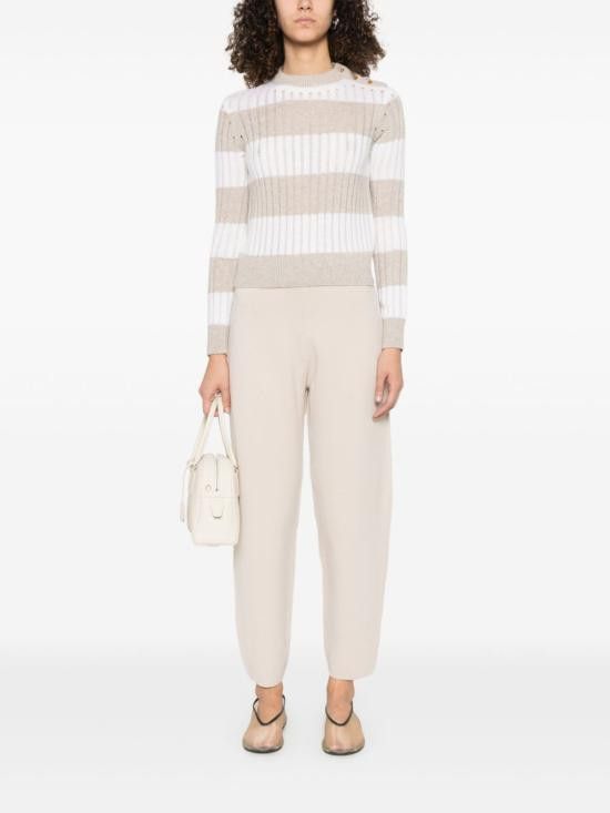 Max Mara MAX MARA Women Sweater 11361111600 020 White Size S / US 4 / IT 40 - 3 Thumbnail