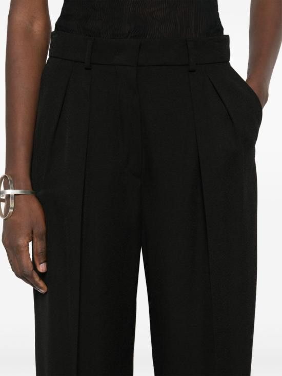 Sportmax SPORTMAX Women Straight Pants 12131071600 003 Black Size 28" / US 6 / IT 42 - 2 Thumbnail