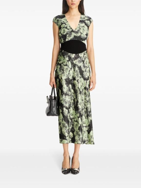 Tory Burch TORY BURCH Women Long Skirts 165297 300 Green Size XS / US 0-2 / IT 36-38 - 4 Thumbnail