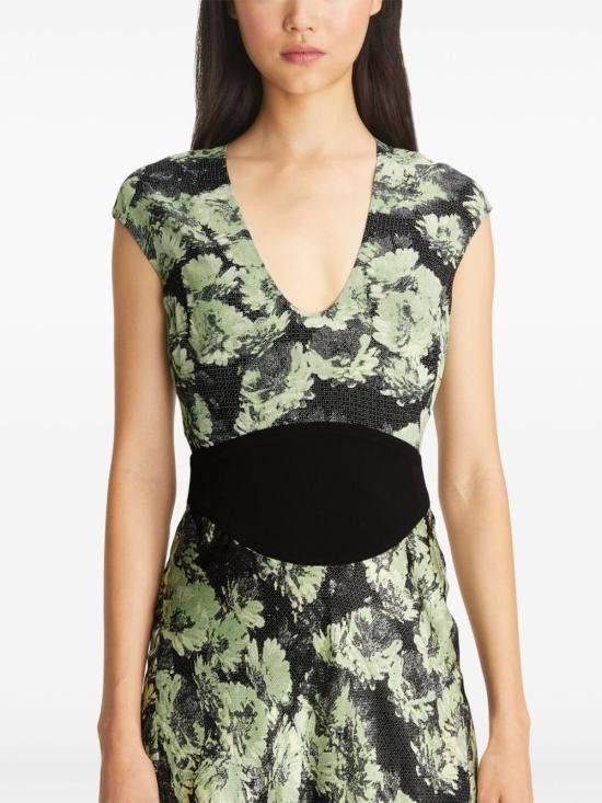 Tory Burch TORY BURCH Women Long Skirts 165297 300 Green Size M / US 6-8 / IT 42-44 - 2 Thumbnail