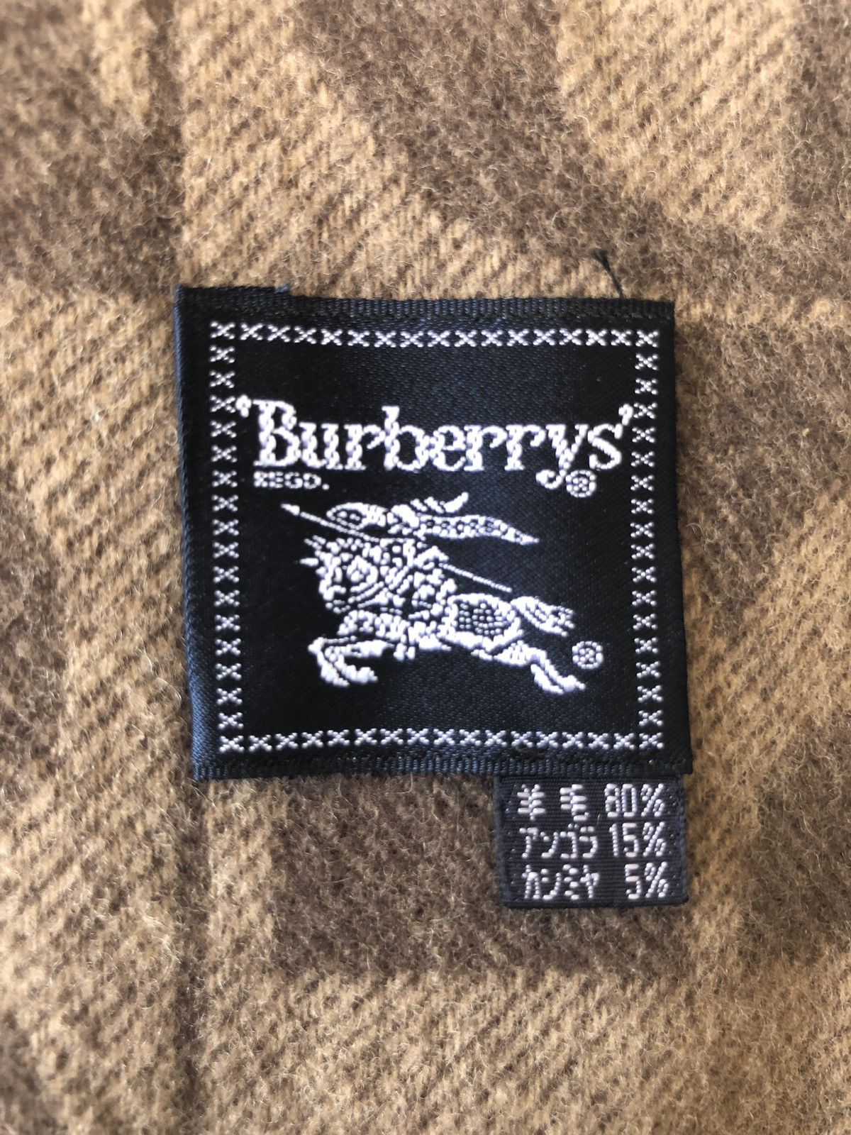 Burberry Old Burberrys Beautiful Logo Big Scarf Size ONE SIZE - 4 Thumbnail