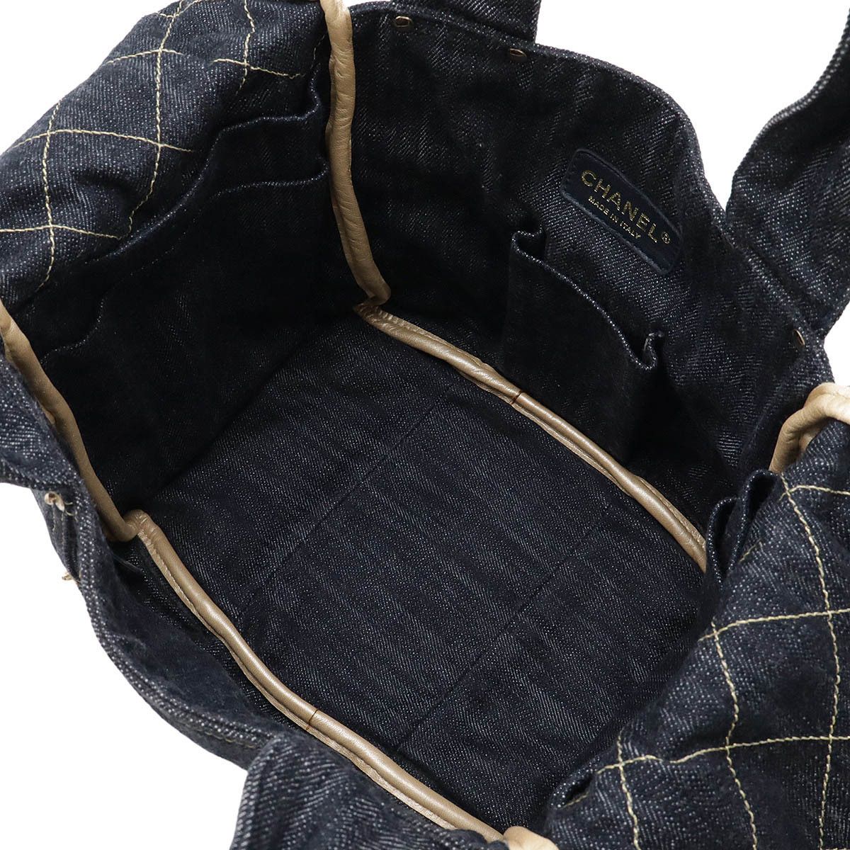Chanel Chanel Chanel Sparkling Denim Tote Bag Denim Tote Bag A31985 DUTY FREE for USA Size ONE SIZE - 7 Thumbnail