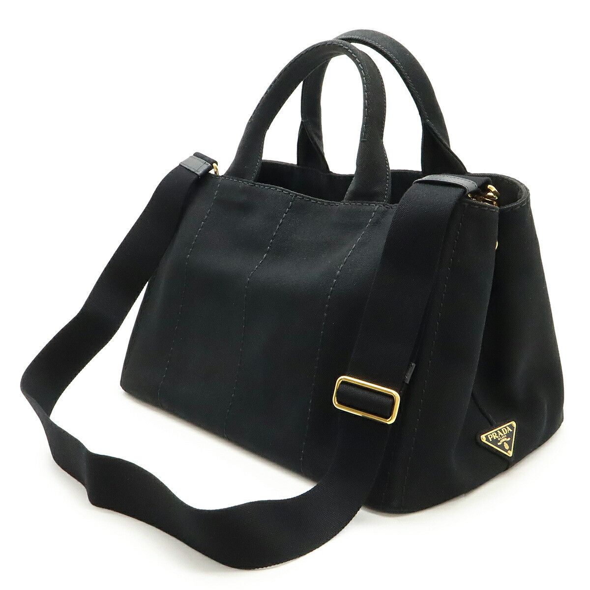 Prada Prada Prada CANAPA Canvas 2way Bag Canvas Tote Bag 1BG642 DUTY FREE for USA Size ONE SIZE - 2 Thumbnail