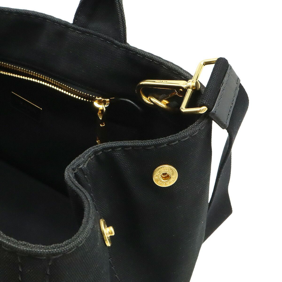 Prada Prada Prada CANAPA Canvas 2way Bag Canvas Tote Bag 1BG642 DUTY FREE for USA Size ONE SIZE - 6 Thumbnail