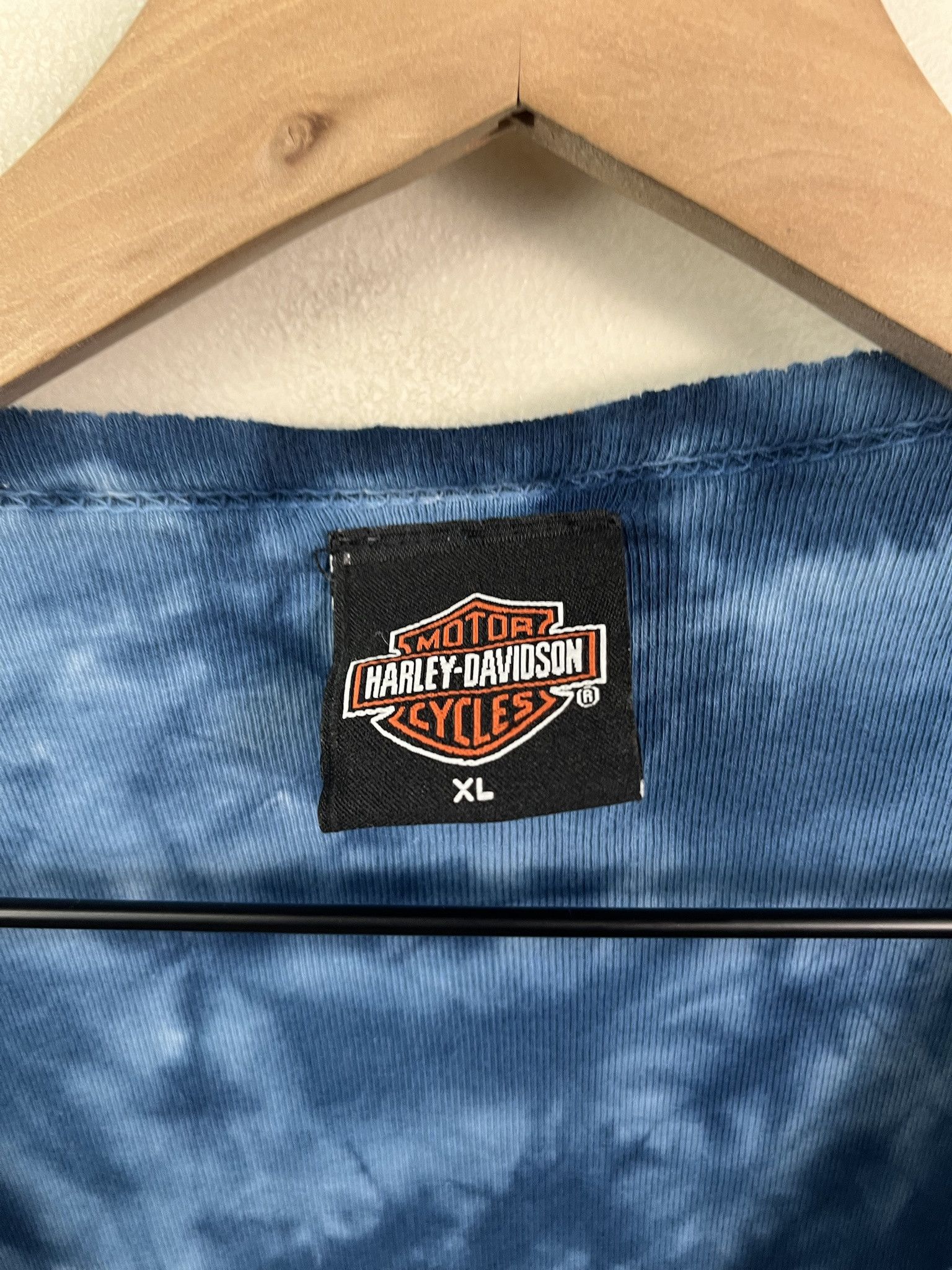 Vintage Vintage Y2K Grunge Harley Davidson Tie Dye T Shirt Size S (XL) Size US S / EU 44-46 / 1 - 2 Thumbnail