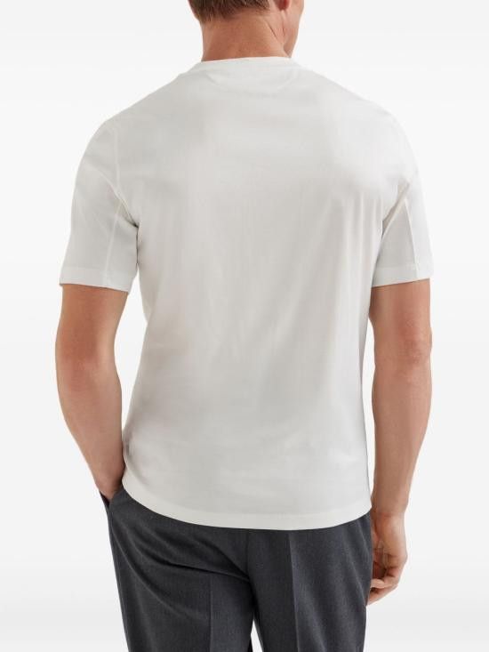 Brunello Cucinelli BRUNELLO CUCINELLI Men T-Shirts M0B138440 CBH20 White Size US XXL / EU 58 / 5 - 5 Thumbnail