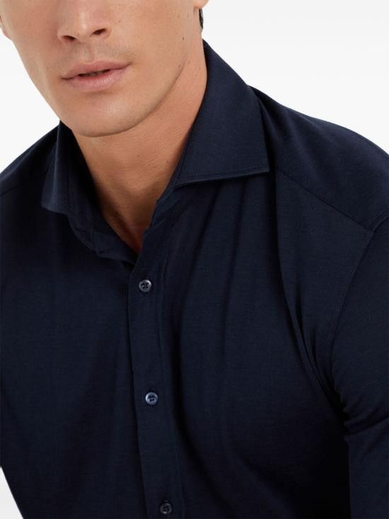 Brunello Cucinelli BRUNELLO CUCINELLI Men Long Tops MH8366686 C6134 Blue Size US L / EU 52-54 / 3 - 5 Thumbnail