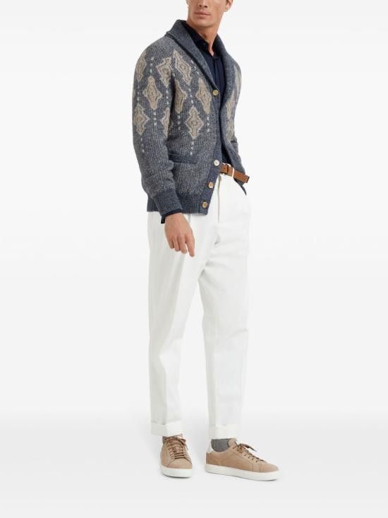 Brunello Cucinelli BRUNELLO CUCINELLI Men Long Tops MH8366686 C6134 Blue Size US XL / EU 56 / 4 - 6 Thumbnail