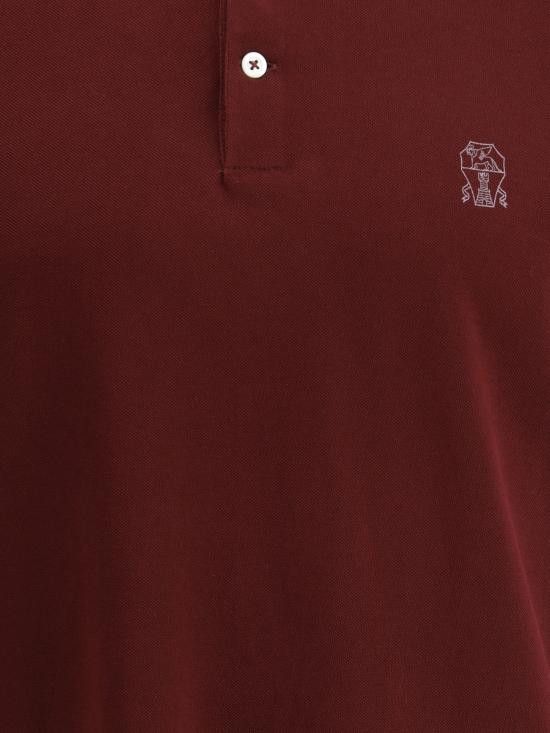 Brunello Cucinelli BRUNELLO CUCINELLI Men Polo Shirts ME8548770 COA16 Red Size US XL / EU 56 / 4 - 3 Thumbnail