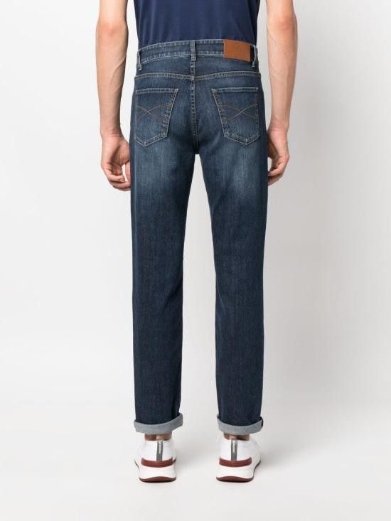 Brunello Cucinelli BRUNELLO CUCINELLI Men Denim Pants M283PD3210 C1468 Blue Size US 44 / EU 60 - 4 Thumbnail