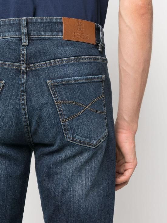 Brunello Cucinelli BRUNELLO CUCINELLI Men Denim Pants M283PD3210 C1468 Blue Size US 44 / EU 60 - 3 Thumbnail