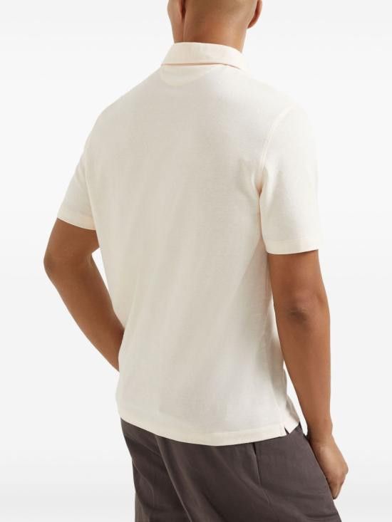 Brunello Cucinelli BRUNELLO CUCINELLI Men Polo Shirts MW8623936 C2570 Orange Size US M / EU 48-50 / 2 - 4 Thumbnail