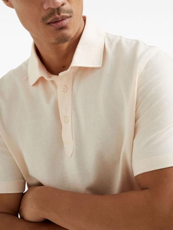 Brunello Cucinelli BRUNELLO CUCINELLI Men Polo Shirts MW8623936 C2570 Orange Size US M / EU 48-50 / 2 - 5 Thumbnail
