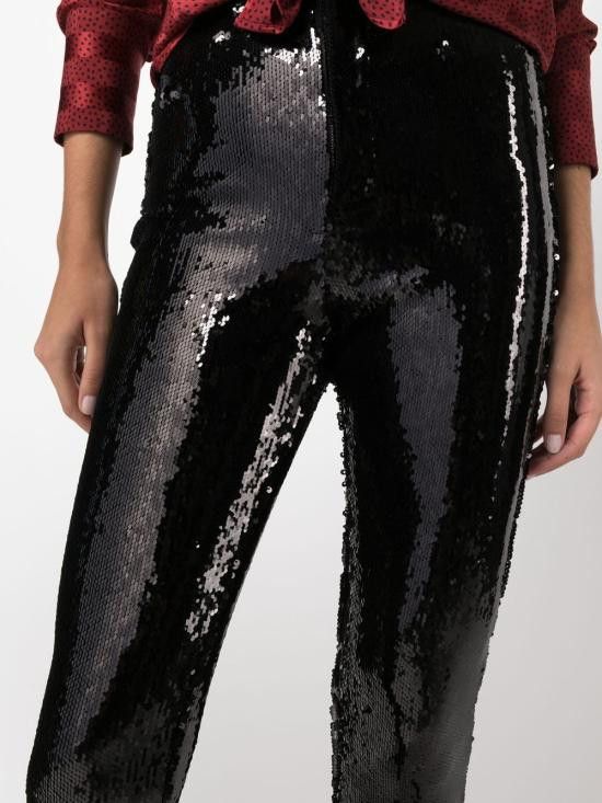 Isabel Marant ISABEL MARANT Women Straight Pants PA2302 22H031I MADILIO01BK Black Size 26" / US 2 / IT 38 - 4 Thumbnail