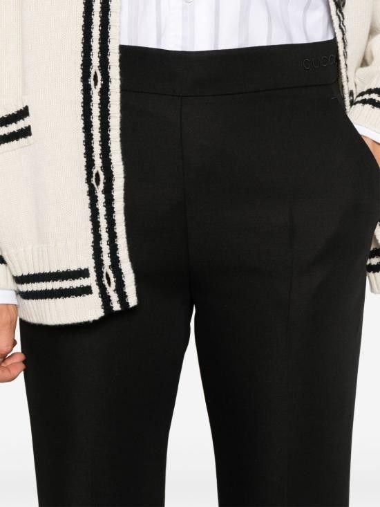 Gucci GUCCI Women Straight Pants 800108 ZARRR1000 Black Size 28" / US 6 / IT 42 - 4 Thumbnail