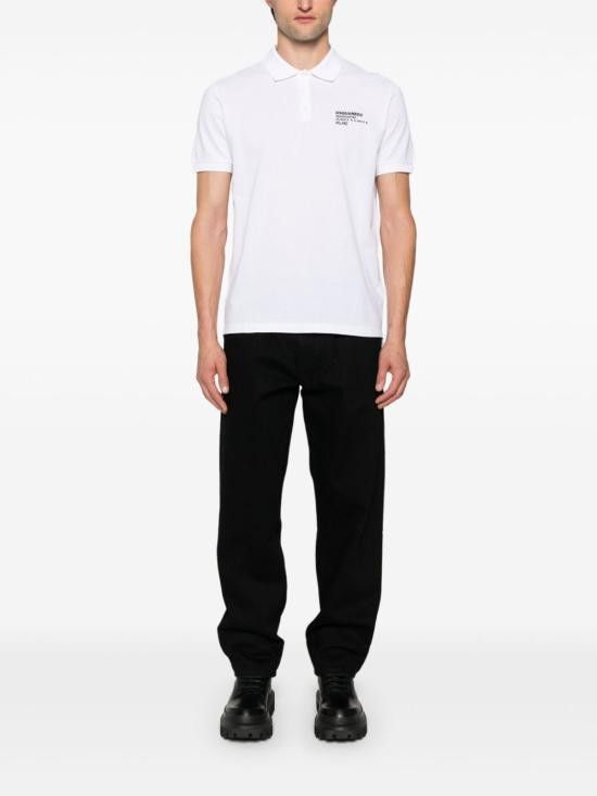 Dsquared2 DSQUARED2 Men Polo Shirts S74GL0082 S22743100 White Size US S / EU 44-46 / 1 - 2 Thumbnail