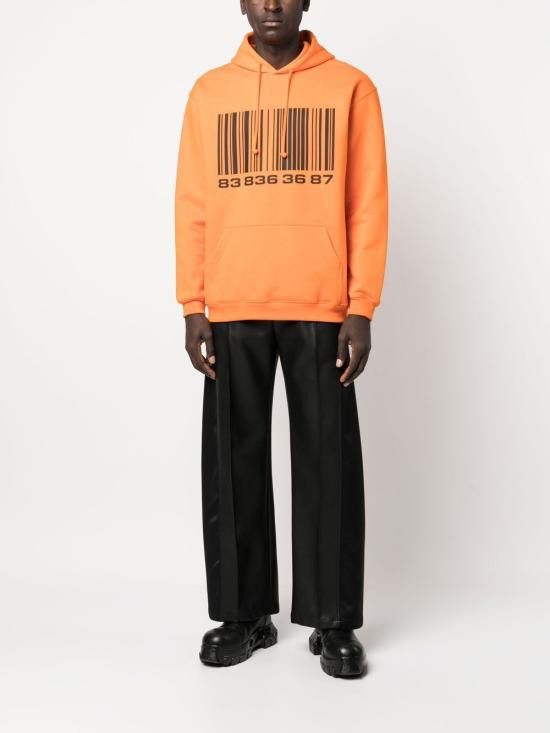 VTMNTS VTMNTS Women Hoodies VL14HD200O BARCODEFLUOORANGE Orange Size L / US 10 / IT 46 - 5 Thumbnail