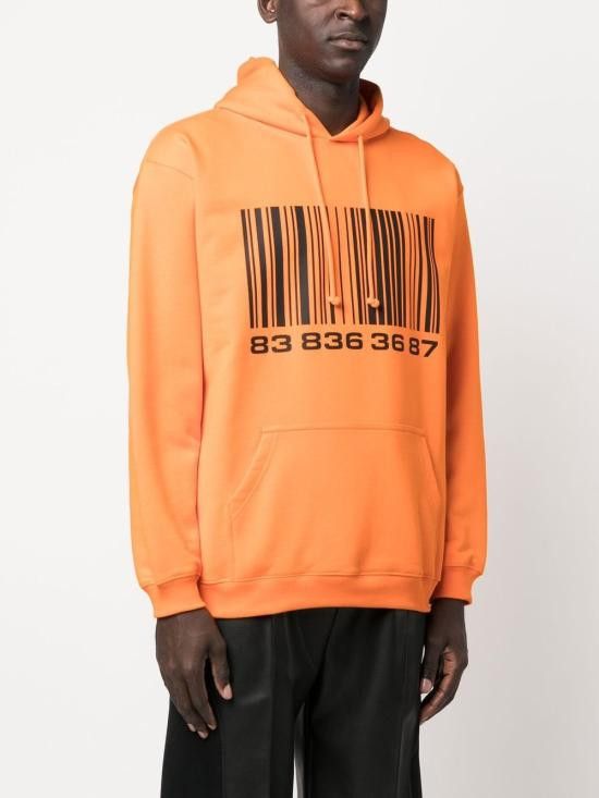 VTMNTS VTMNTS Women Hoodies VL14HD200O BARCODEFLUOORANGE Orange Size S / US 4 / IT 40 - 4 Thumbnail