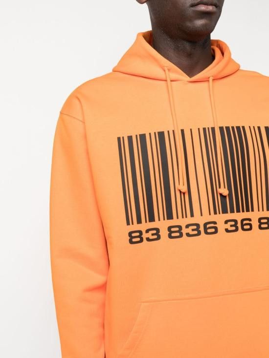 VTMNTS VTMNTS Women Hoodies VL14HD200O BARCODEFLUOORANGE Orange Size S / US 4 / IT 40 - 3 Thumbnail