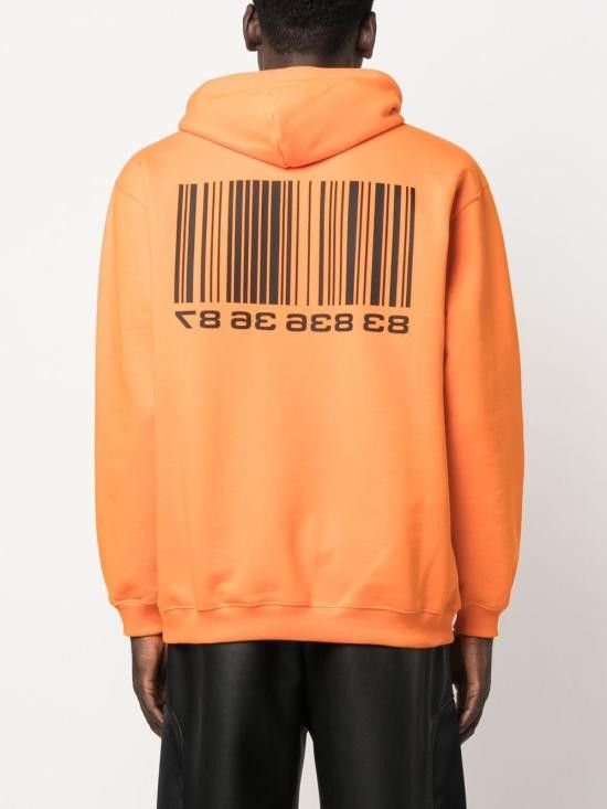 VTMNTS VTMNTS Women Hoodies VL14HD200O BARCODEFLUOORANGE Orange Size XL / US 12-14 / IT 48-50 - 2 Thumbnail