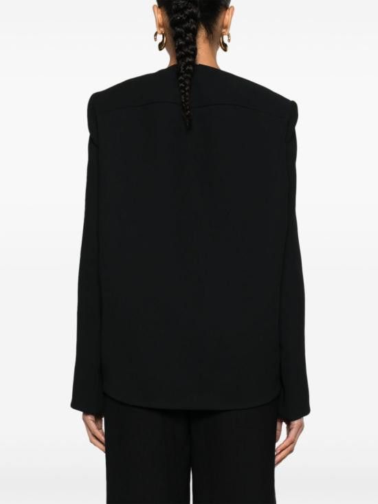 Sportmax SPORTMAX Women Jackets 12041063600 006 Black Size S / US 4 / IT 40 - 4 Thumbnail