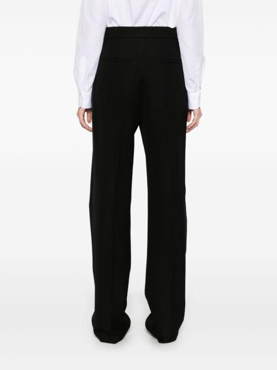 Max Mara MAX MARA Women Straight Pants 21136034600 002 Black Size 28" / US 6 / IT 42 - 4 Thumbnail