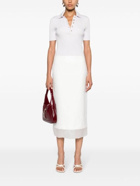 Sportmax SPORTMAX Women Mid Skirts 12101193600 001 White Size 27" / US 4 / IT 40 - 4 Thumbnail