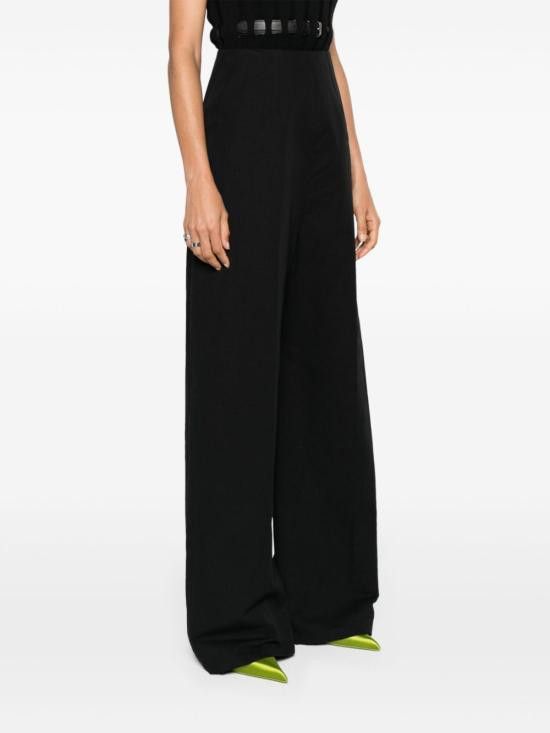Sportmax SPORTMAX Women Straight Pants 12131023600 008 Black Size 26" / US 2 / IT 38 - 2 Thumbnail