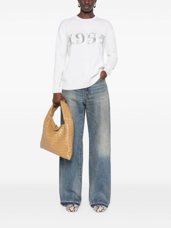 Max Mara MAX MARA Women Sweater 21366222600 044 White Size M / US 6-8 / IT 42-44 - 4 Thumbnail