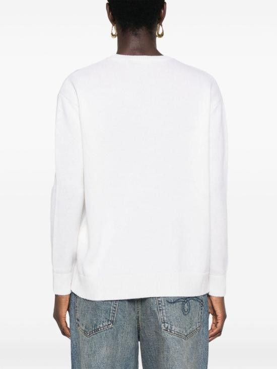 Max Mara MAX MARA Women Sweater 21366222600 044 White Size M / US 6-8 / IT 42-44 - 2 Thumbnail