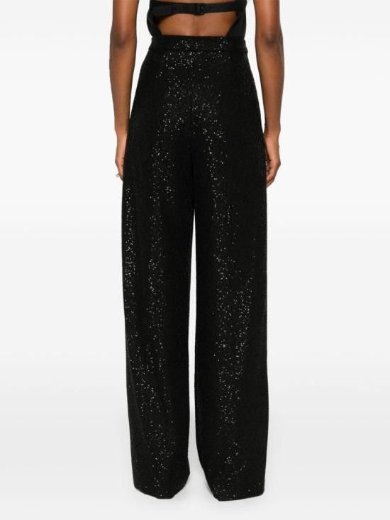 Max Mara MAX MARA Women Straight Pants 21136054600 001 Black Size 26" / US 2 / IT 38 - 4 Thumbnail