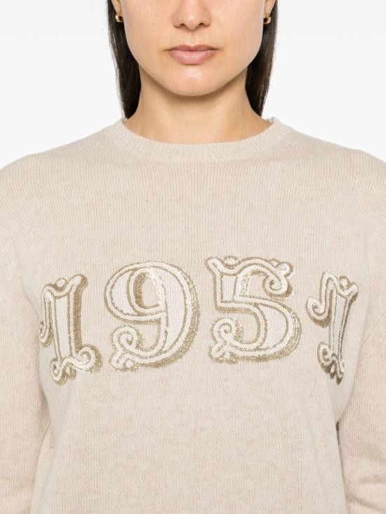Max Mara MAX MARA Women Sweater 21366222600 026 Beige Size S / US 4 / IT 40 - 5 Thumbnail