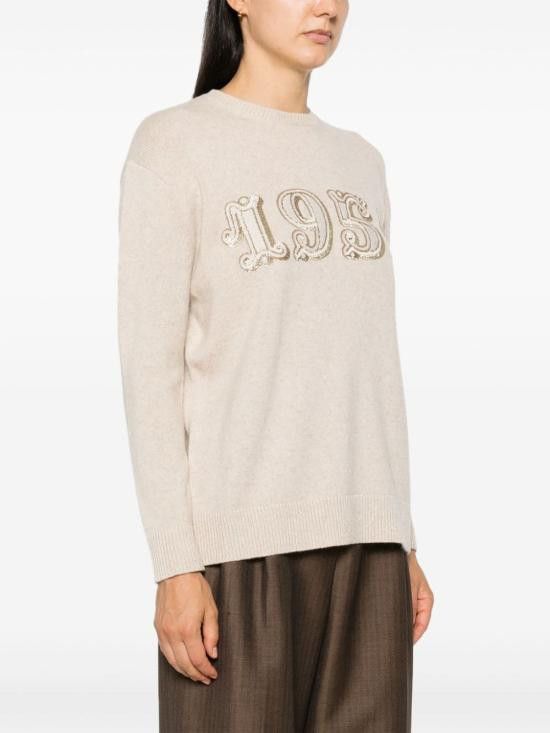 Max Mara MAX MARA Women Sweater 21366222600 026 Beige Size XS / US 0-2 / IT 36-38 - 3 Thumbnail