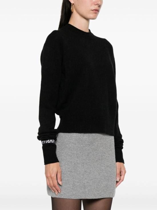 Sportmax SPORTMAX Women Sweater 22366022600 015 Black Size M / US 6-8 / IT 42-44 - 4 Thumbnail