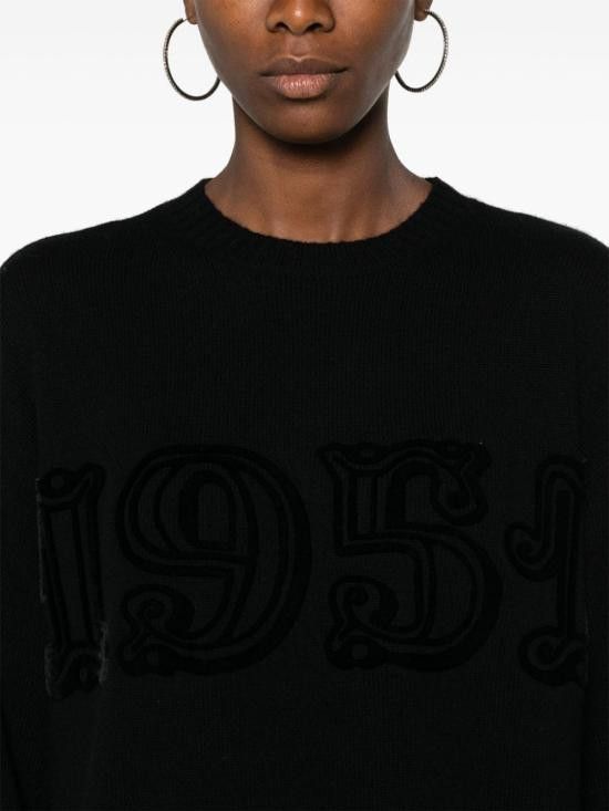 Max Mara MAX MARA Women Sweater 21366242600 041 Black Size L / US 10 / IT 46 - 2 Thumbnail