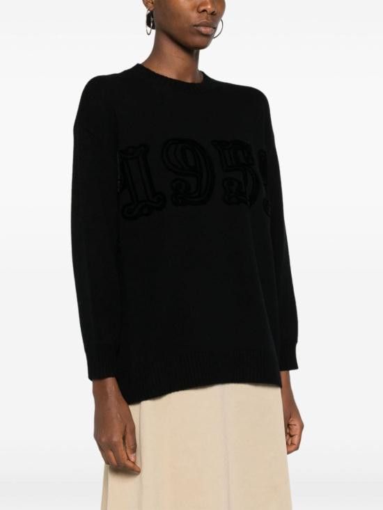 Max Mara MAX MARA Women Sweater 21366242600 041 Black Size S / US 4 / IT 40 - 4 Thumbnail