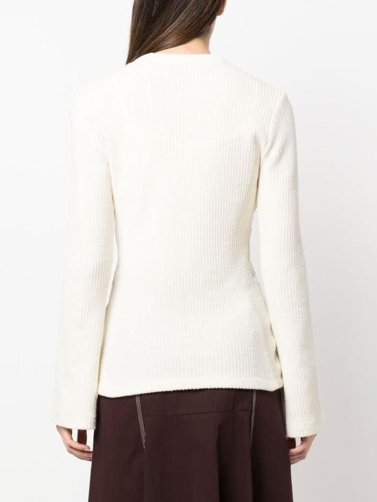 Chloe CHLOE Women Sweater CHC23SHT64 083112 White Size M / US 6-8 / IT 42-44 - 5 Thumbnail